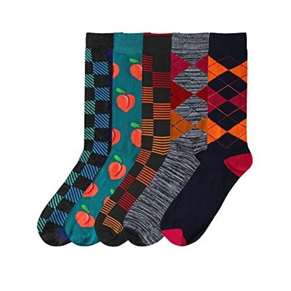 Mens Game Crazy 5-Pack Dress Socks - Picture 3 of 4